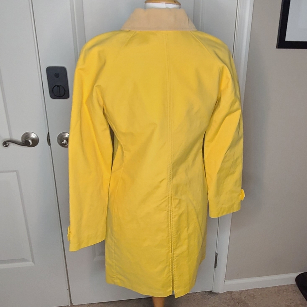NWT - Isaac Mizrahi x Target Yellow Coat with Corduroy Collar - Picture 4 of 6